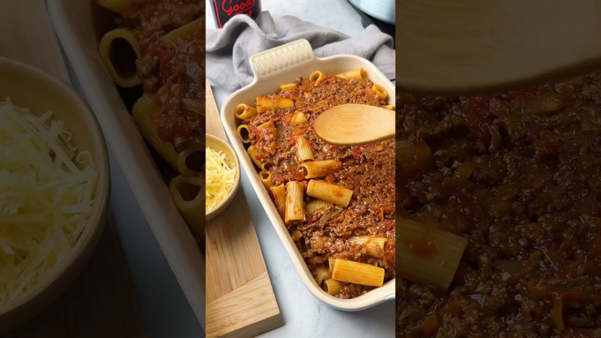 Beef Bolognese Pasta Bake Recipe | The Good Oil