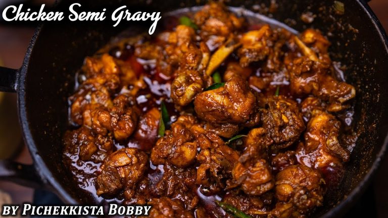 CHICKEN SEMI GRAVY by PICHEKKISTA BOBBY | చికెన్ సెమి గ్రేవీ | PICHEKKISTA CHICKEN GRAVY RECIPE