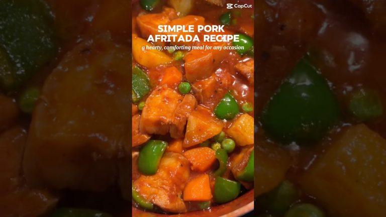 Simple Pork Afritada Recipe For Tonight’s Dinner