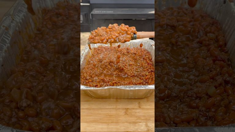 Smoked Loaded Baked Beans #grilling #bbq #easyrecipes