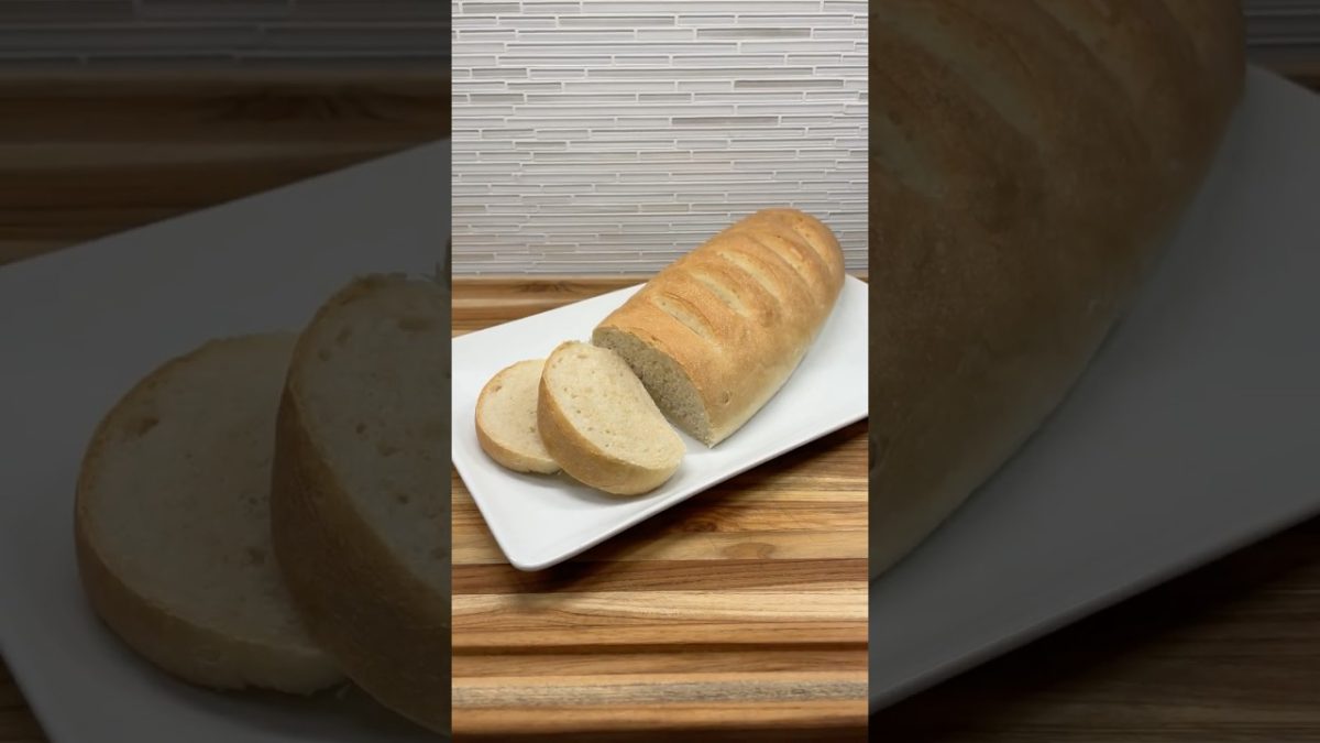 EASY FRENCH BREAD – Full Recipe Link in Description #Bread #Baking #Homemade #FoodShorts #Shorts