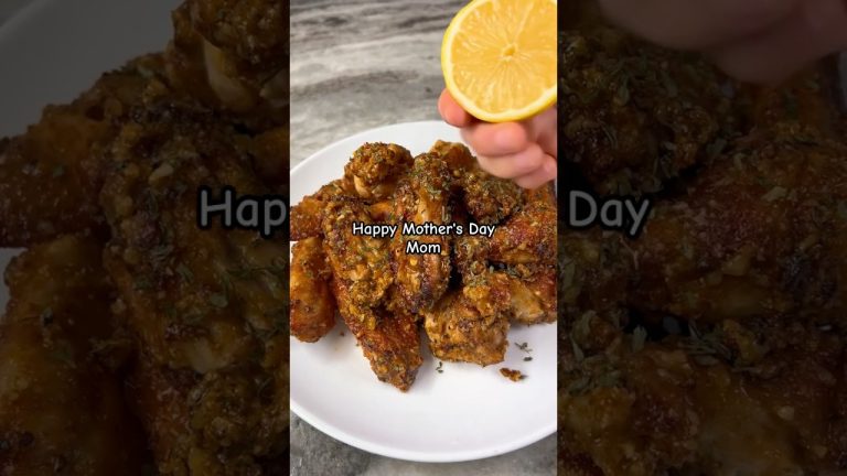 Moms Lemon Pepper Parmesan Garlic Wings Recipe