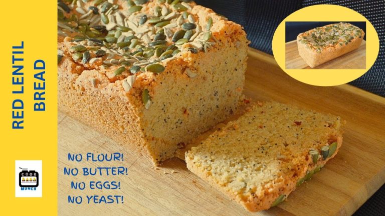 The Ultimate High-Protein Gluten-Free Bread | Healthy Vegan Lentil Bread🍞Recipe😋@CookBakeMunch