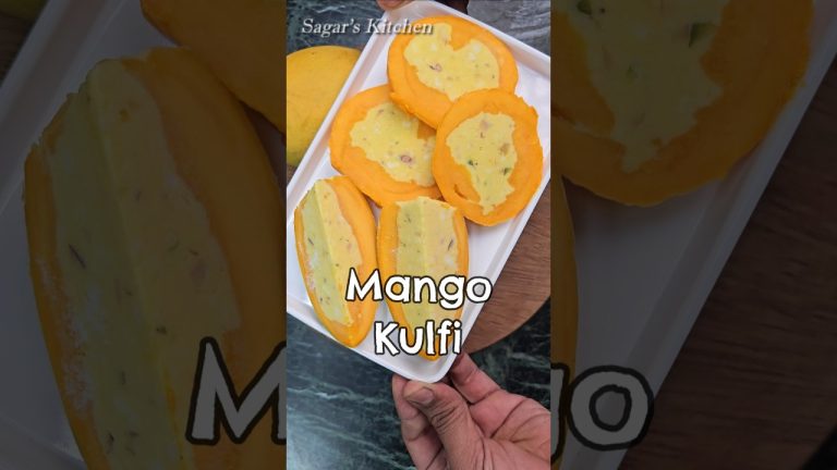 Mango Malai Kulfi…Special Stuffed Mango Kulfi Recipe #Shorts #Mango