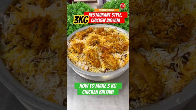 HOW TO MAKE 3kg CHICKEN BIRYANI || 3kg CHICKEN,3kg BASMATI RICE CHICKEN BIRYANI #chickenbiryani