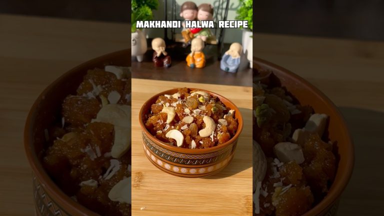 Viral Makhandi Halwa Recipe #shorts #recipe #halwa #dessert #trending #viralvideo #shortsfeed #suji