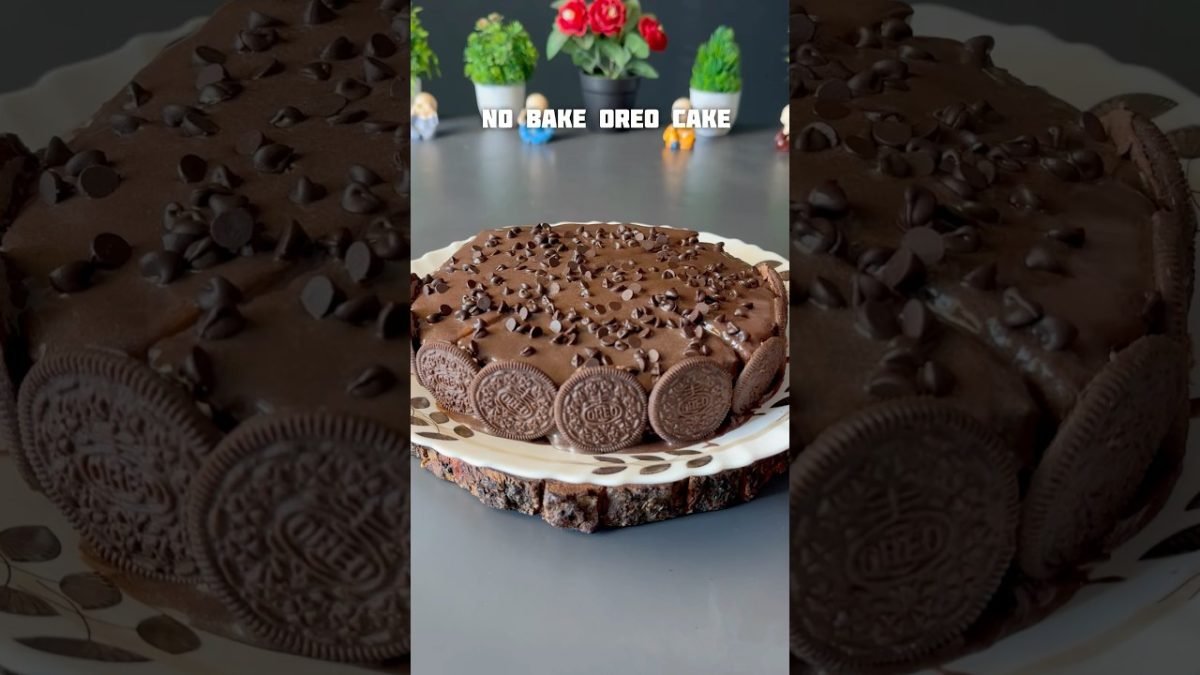 Viral No Bake Oreo Cake Recipe #shorts #recipe #oreo #cake
