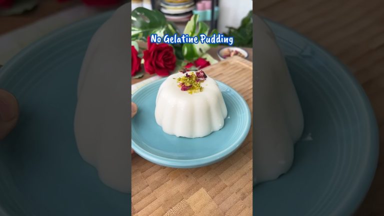 Creamy Milk Pudding – Mahalabiya  ! No gelatine or eggs , 10 minute recipe. Saudi Arabia Dessert