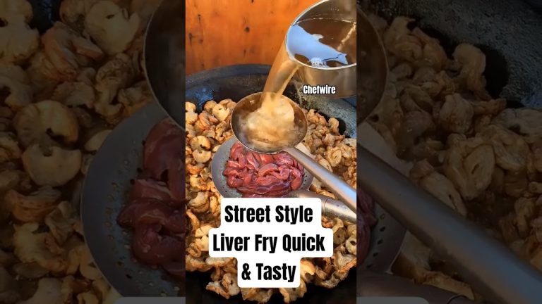 The Secret to Perfect Liver Fry ☺️ Street Style Liver Fry #viralreels #chicken #streetfood #chefwire
