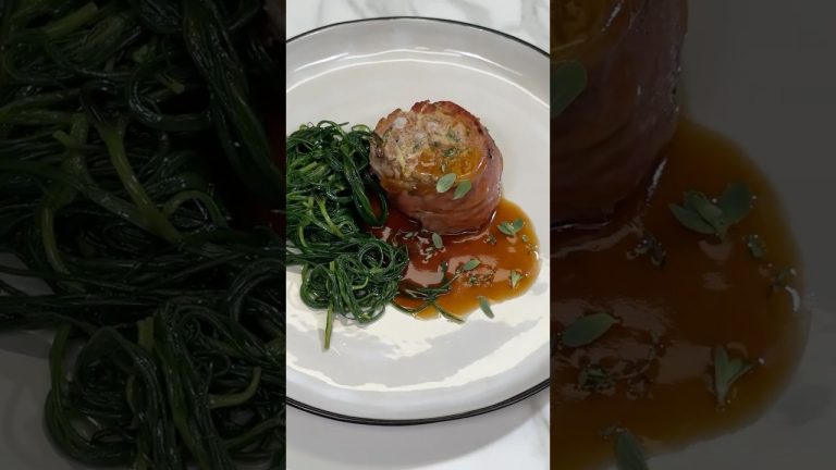 FILETTO di MAIALE BARDETTO con AGRETTI😍💚 #Shorts