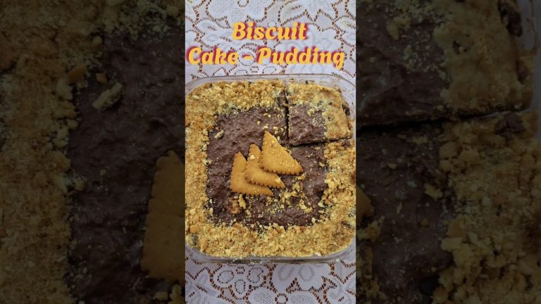 Biscuit Cake/Pudding Delicious Dessert 🤤 | #recipe #food #shorts #biscuit #pudding #cake #dessert