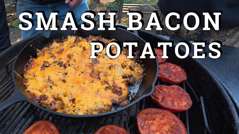 Smash Bacon Potatoes