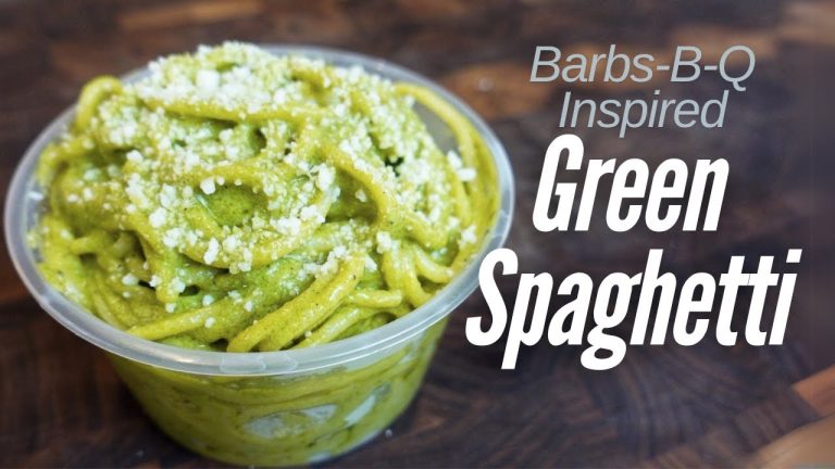 One Of The Most Interesting Dishes I've Eaten At A BBQ Joint (Espagueti Verde / Green Spaghetti)