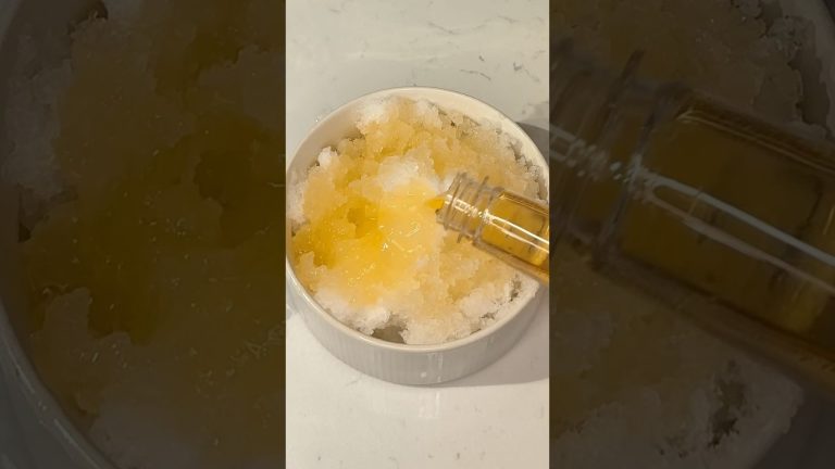 how to make peach shaved ice at home recipe 🍑🧊 #easydessert #easyrecipe #shorts #viralrecipe