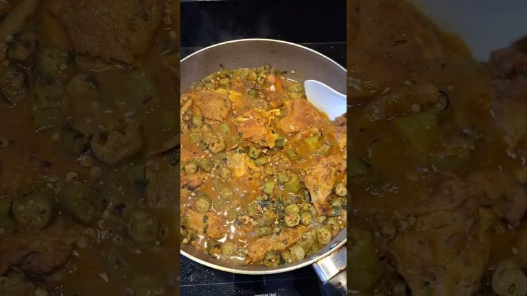 Frango com quiabo #receitas #shorts