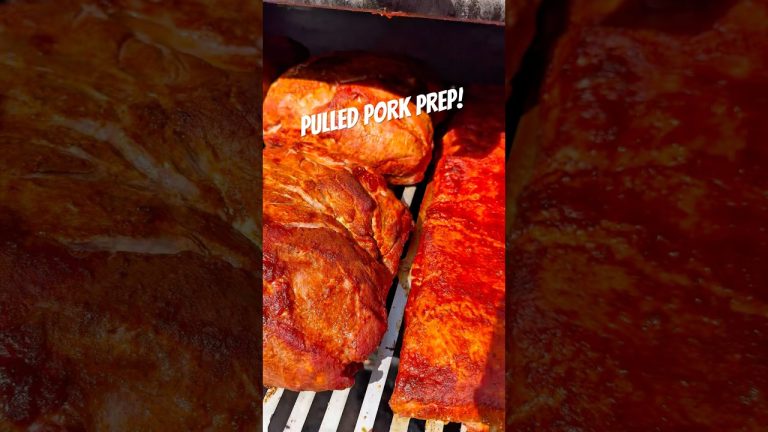 Pulled Pork! Catering a golf tournament tomorrow! Pork going on the grill! #pulledpork #bbq #shorts