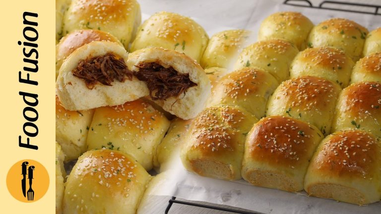 BBQ Pulled Beef Naan Buns Recipe by Food Fusion