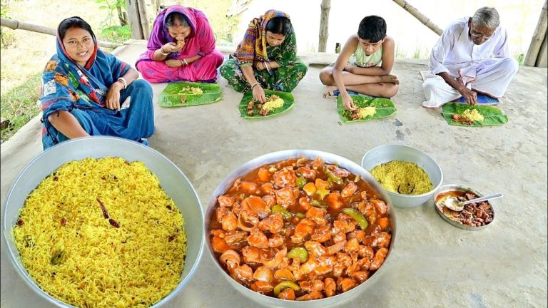 Lemon Rice & Chili Chicken Cooking || গরমের দিনে মুখরোচক লেমন রাইস আর চিলি চিকেন রান্না আর খাওয়া