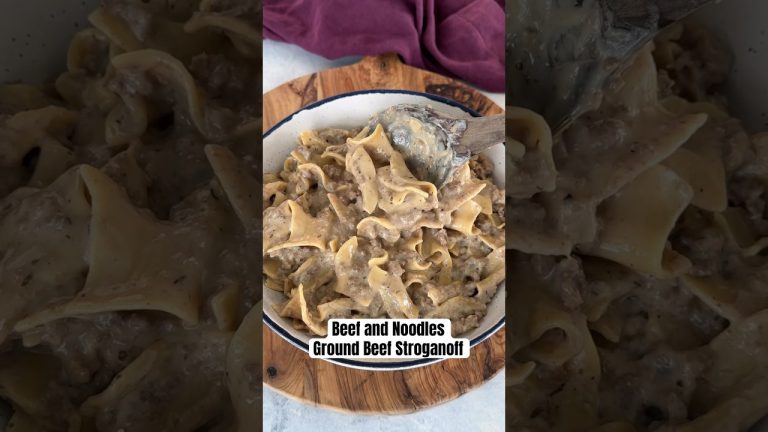 Beef and Noodles Ground Beef Stroganoff