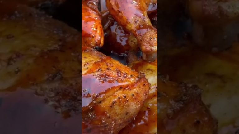 This chicken was lip smacking delicious! #bbq #bbqmeat #bbqchicken #grill #barbecuechicken 🔥🔥