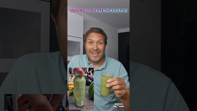 YUMMY SMOOTHIE: TROPICAL HEAVEN WITH PINEAPPLE, MELON, MANGO & COCONUT #smoothie #smoothierecipes