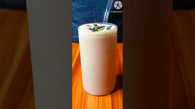 Banana chocolate smoothie recipe ASMR | #shorts