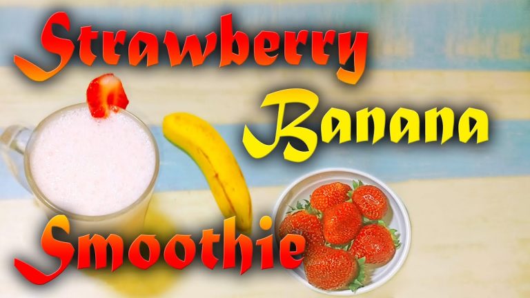 Strawberry Banana Smoothie Recipe Without Yogurt | Strawberry Banana Smoothie Recipe No Yogurt