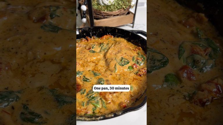 30 Minute Meal- Creamy Tuscan Chicken