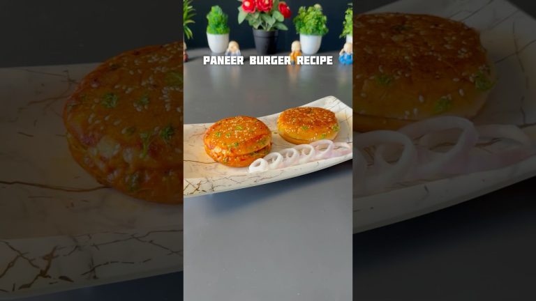 Viral Paneer Burger Recipe #shorts #recipe #burger #paneer
