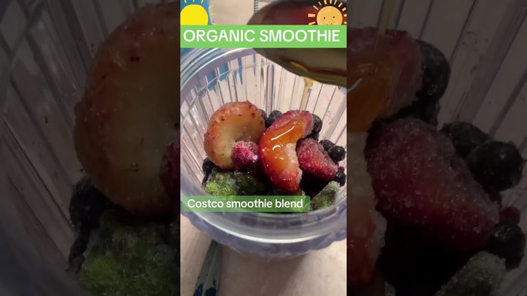 ORGANIC SMOOTHIE #organicfood #smoothierecipes#costcofinds#fruitsmoothie#veggiesnacks#smoothieideas