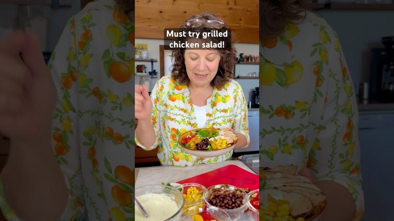 Must make Santa Fe Grilled Chicken Salad #chicken #bbqchicken #chickensalad #bbq #grilledchicken