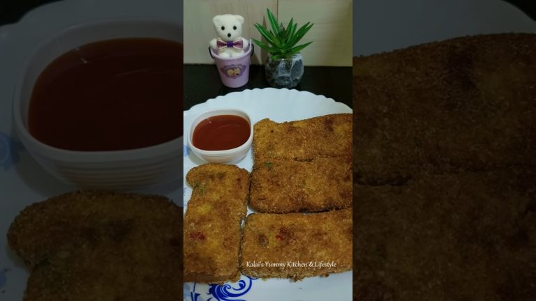 10 Mins Easy Snacks | Quick Bread Snacks Recipe #shorts #viral #crunchy #eveningsnacks #snacks