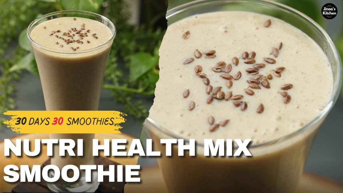 Nutri Health Mix Smoothie with Sathumaavu, Apple & Banana | 30 Smoothie Recipes (28/30)