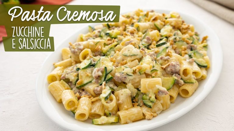 PASTA CREMOSA ZUCCHINE E SALSICCIA Ricetta Facile – Fatto in Casa da Benedetta #shorts