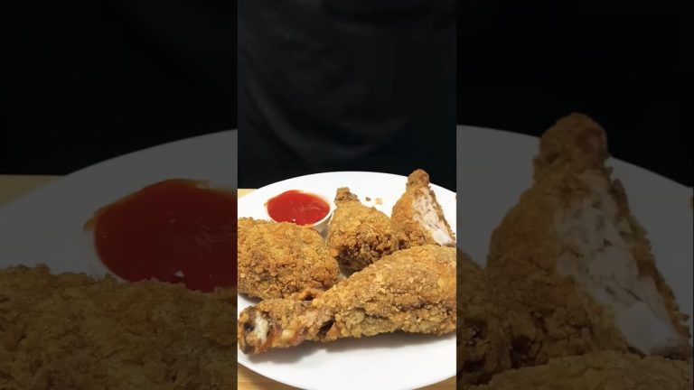 “क्रिस्पी फ्राइड चिकन की मज़ेदार ASMR कुकिंग” #cooking #chicken #recipe #food #friedchicken #asmr