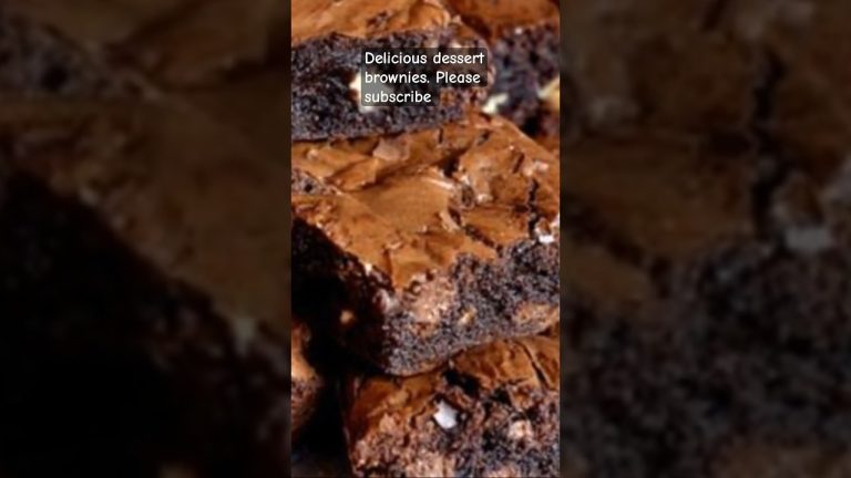 Delicious dessert recipes – homemade chocolate Brownies  🤪 #dessert #usa #brownie
