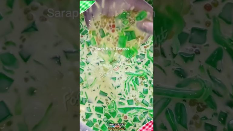 Buko pandan desserts panghandaan recipe #dessert #dessertrecipe #dessertrecipes #bukopandan #shorts