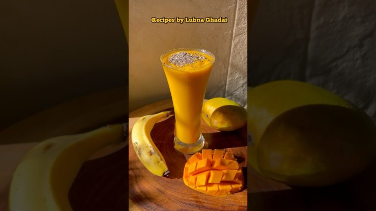 Mango Banana Smoothie | Mango Smoothie Recipe | Healthy Smoothie recipe #mangosmoothie #weightloss