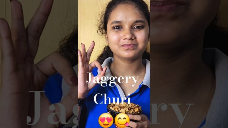 Viral Jaggery Churi | Desi Sweet You’ll Love ❤️| 😍😋 #shorts #recipe