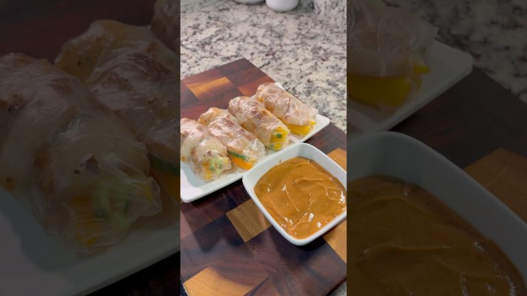 Spring Rolls are the Easiest Way to Get Your Veggies In 🥒 #shorts