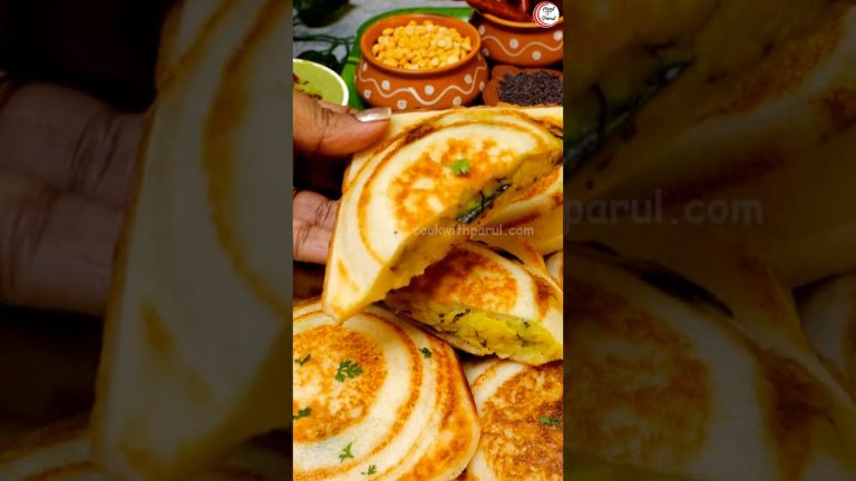 5Min Viral No Bread Dosa sandwich recipe | Masala Dosa sandwich | #shorts #easyrecipe #sandwich