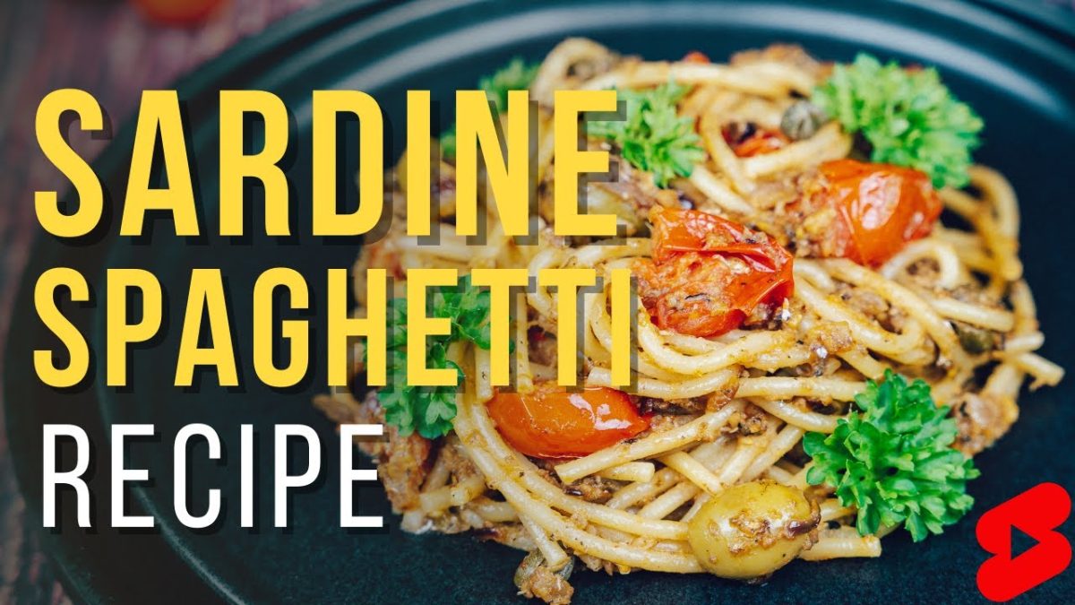 Sardine Spaghetti Recipe #shorts