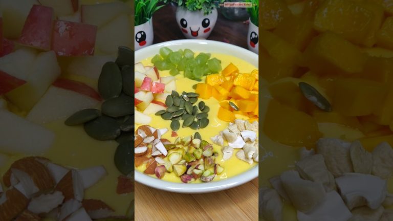 Mango smoothie bowl #mango #aam #mangorecipe #smoothie #mangosmoothie #healthy #recipe #shorts