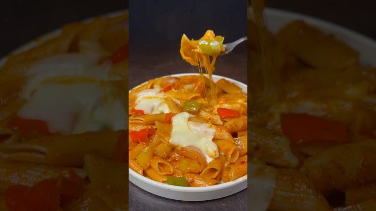 Red Sauce Pasta ASMR #shorts #cooking #pasta