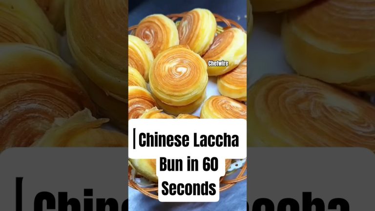 Crispy Chinese Laccha Bun Recipe 😍 #making #layers #bun #laccha #viralreels #viral #streetfood
