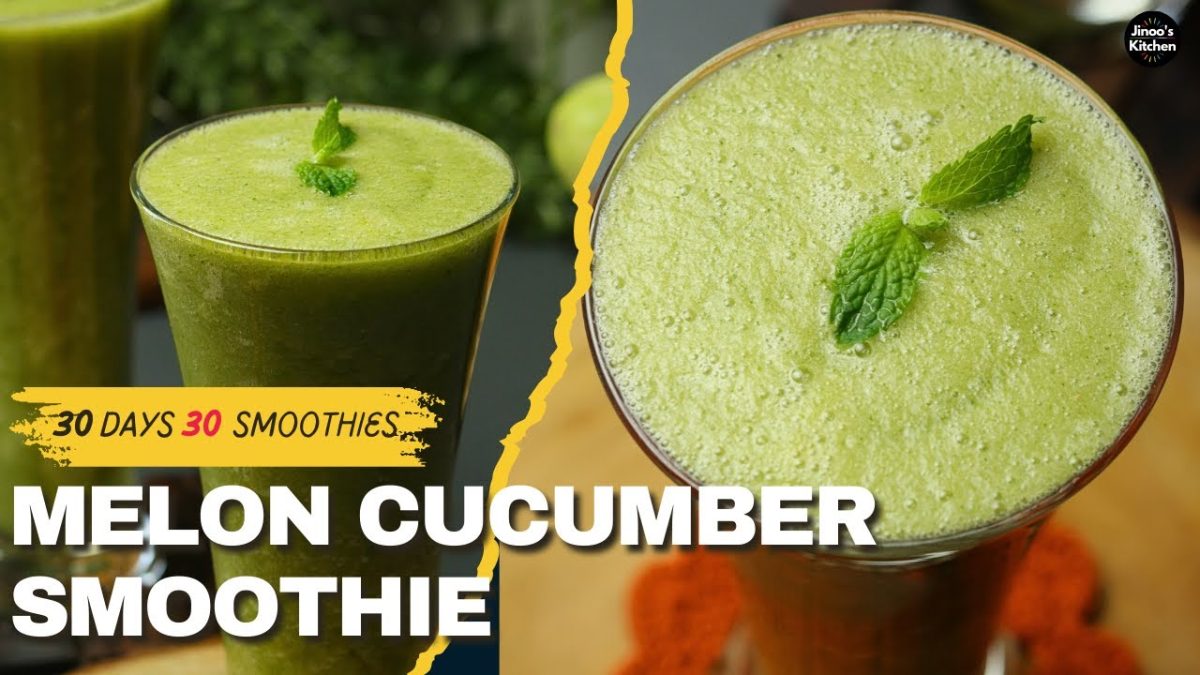 Melon Cucumber Smoothie | 30 smoothie recipes (1/30) | Hydrating & Refreshing Summer Drink