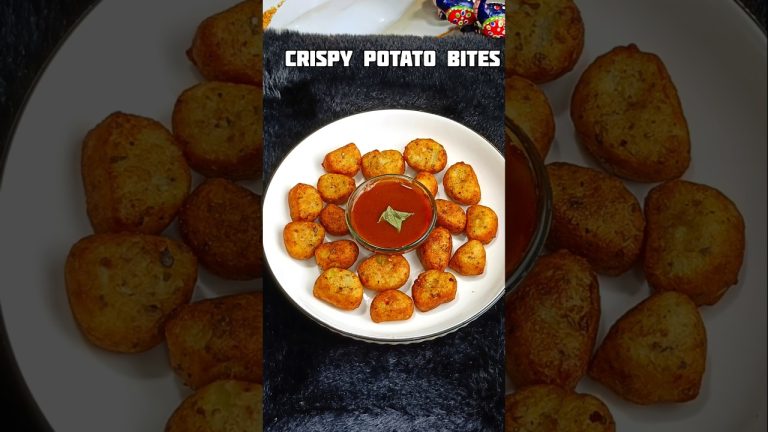 Crispy Potato Bites Easy & Delicious #recipe #shorts  #snacks #potato #bread #shortsfeed