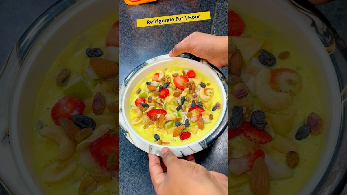 10 Minutes Dessert Recipe | Special Eid Recipe | Fruit Custard Recipe | Iftar Recipe | Cooking CH