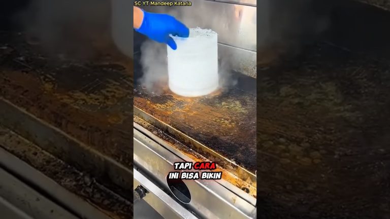 Cara Bersihin Flat Grill Pakai Es Batu, Hasilnya Bikin Kaget!