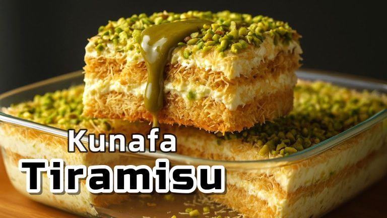 Kunafa + Tiramisu = The Most Addictive and comforting Dessert Ever! Tiramisu recipe!
